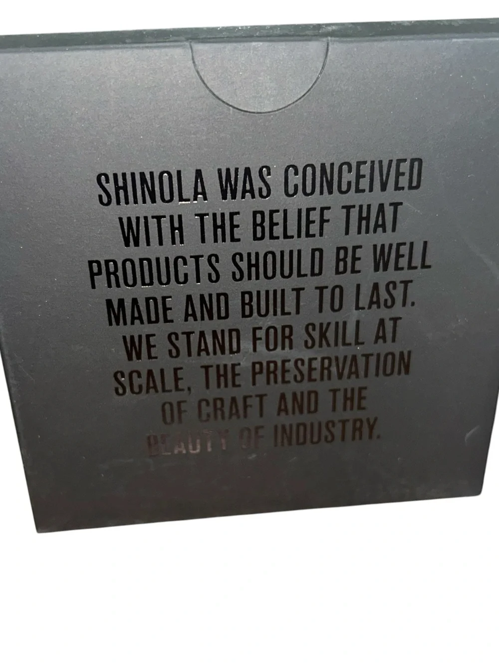 Shinola Detroit Wood Watch Box Case Display Storage Box White Pillow & Booklets